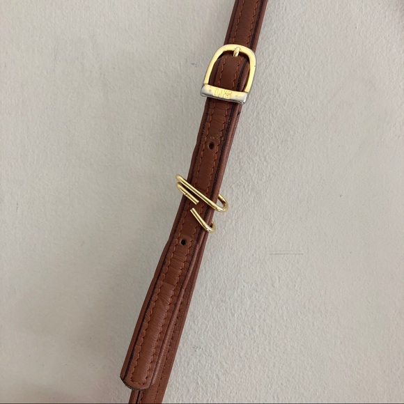 Vintage 80s Plaid Canvas/ Leather Cross Body Bag - Picture 6 of 16